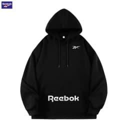 Reebok brand men's hooded jacket - Simple and fashionable style - Various solid colors - Comfortable and suitable for street wea