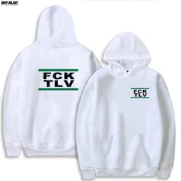 Kids Letter Printed FCK TLV Hoodeis Sweatshirts Men/Women Harajuku Streetwear Spring Autumn Casual FCK TLV Oversized hoodie