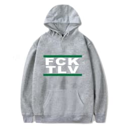 Kids Letter Printed FCK TLV Hoodeis Sweatshirts Men/Women Harajuku Streetwear Spring Autumn Casual FCK TLV Oversized hoodie