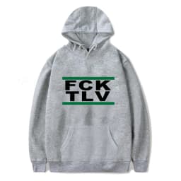 Kids Letter Printed FCK TLV Hoodeis Sweatshirts Men/Women Harajuku Streetwear Spring Autumn Casual FCK TLV Oversized hoodie