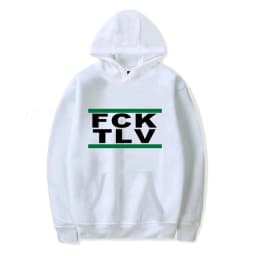 Kids Letter Printed FCK TLV Hoodeis Sweatshirts Men/Women Harajuku Streetwear Spring Autumn Casual FCK TLV Oversized hoodie
