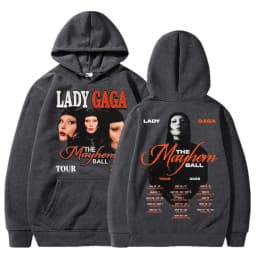 Lady Gaga Mayhem Tour 2025 Hoodies Men Women Trendy Vintage Y2k Popular Sweatshirt Fleece Oversized Casual Pullovers Streetwear