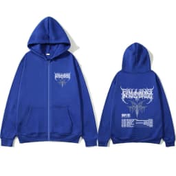 Falling in Reverse EUROPE 2025 Tour Zipper Hoodie Men Women Rock Gothic Oversized Zip Up Jacket Male Casual Cotton Retro Hoodies