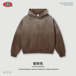Vintage Navy Blue Spray Wash Plush Hoodies for Men Oversized Fleece Hooded Pullover Autumn and Winter Cotton Clothing Warm