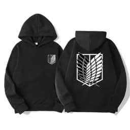 Attack on Titan Men's Hoodie Anime Hoodie Men's and Women's Street Clothing Harajuku Crescent Extreme Man Hoodie Sweatshirt