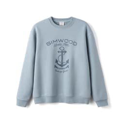 SIMWOOD 2026 Autumn Winter New Oversize Men's 380gsm Heavyweight Fleece Sweatshirt Vintage Washed Graphic Print Pullover