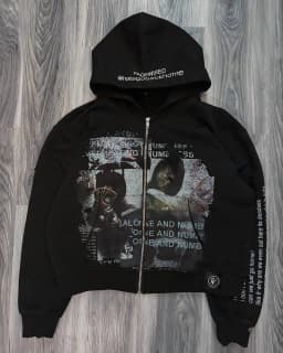 Red Light Zip-Up Oversized Hoodie Grunge Streetwear Gothic Sweatshirt Hoodies Women Tops Men Clothing Goth Harajuku Y2k Clothes