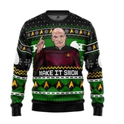 Captain Picard Star Trek Christmas Sweater Couple 2026 New Fashion Men's Hoodie Cartoon Anime Women's Hoodie Sportswear