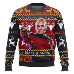 Captain Picard Star Trek Christmas Sweater Couple 2026 New Fashion Men's Hoodie Cartoon Anime Women's Hoodie Sportswear