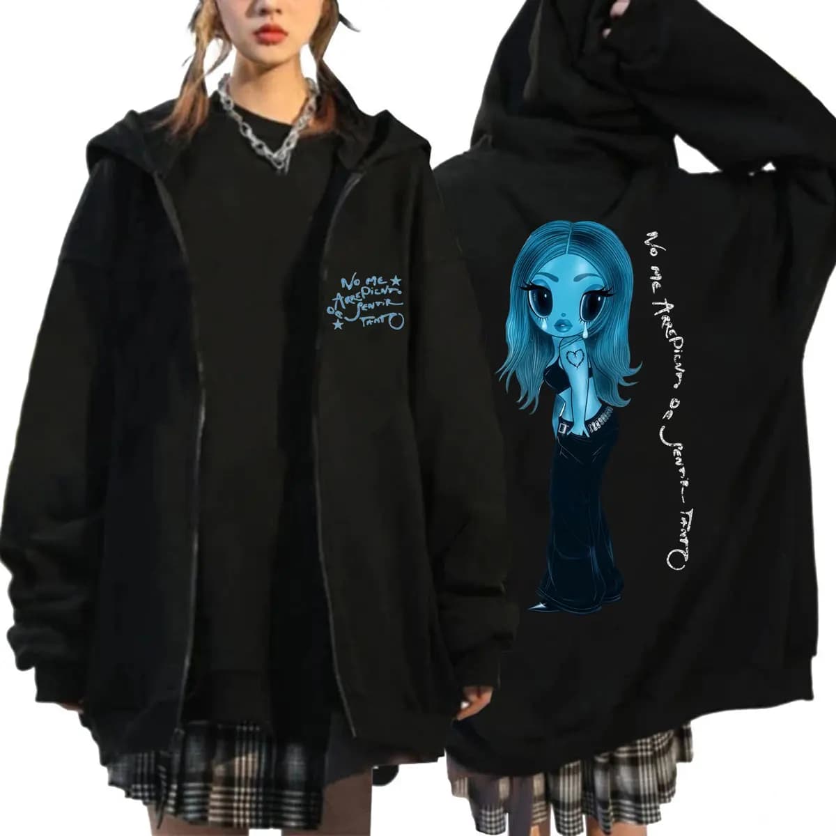 Karol G No Me Arrepiento De Sentir Tanto New Album Zipper Hoodies Music Fans Cardigan Sweatshirts Men Women Fleece Loose Coats