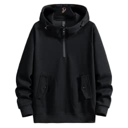 Men Sweatshirts Cotton Hooded Oversized 6XL 7XL 8XL Plus Size Zipper Full Length Hoodies Pullovers Autumn Streetwear Sportswear