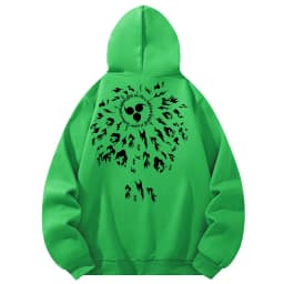 Graphic Print Casual Hoodies for Men Cozy Warm Fleece Lined Hooded Sweatshirt with Kanga Pocket Long Sleeve Pullover Tops Outfit