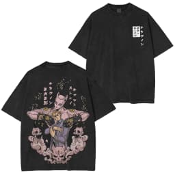 Jojo Bizarre Adventure Anime Hoodies Quarter Zip Long Sleeve Streetwear Anime Sweatshirt Summer Tops Tracksuit Men Clothing