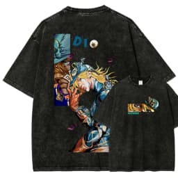 Jojo Bizarre Adventure Anime Hoodies Quarter Zip Long Sleeve Streetwear Anime Sweatshirt Summer Tops Tracksuit Men Clothing