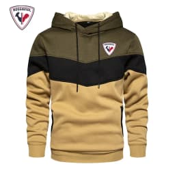 ROSSIGNOL Men's Casual Running Hoodie Rubber Jacket