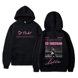 Ed Sheeran Play World Tour 2026 Merch Hoodie Men Women Fashion Hip Hop Hooded Sweatshirt Men's Cotton Oversized Pullover Hoodies