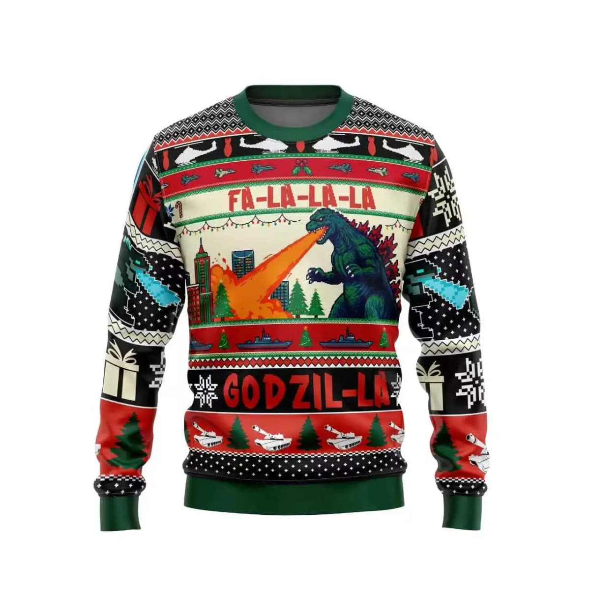 Godzilla Christmas Sweater Couple 2026 Spring/Summer New Men's Hoodie Cartoon Anime Women's Hoodie Sportswear