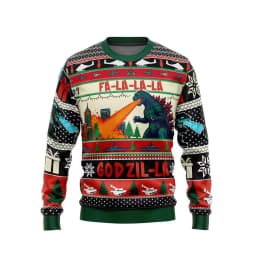 Godzilla Christmas Sweater Couple 2026 Spring/Summer New Men's Hoodie Cartoon Anime Women's Hoodie Sportswear