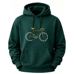 Words Spliced Bicycle Creative Typography Art Hoodie Bike Letter Pullover Hooded Outdoor Cycling Streetwear Casual Hooded Tops