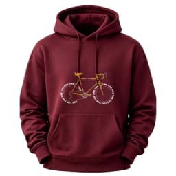 Words Spliced Bicycle Creative Typography Art Hoodie Bike Letter Pullover Hooded Outdoor Cycling Streetwear Casual Hooded Tops