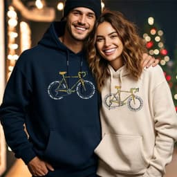 Words Spliced Bicycle Creative Typography Art Hoodie Bike Letter Pullover Hooded Outdoor Cycling Streetwear Casual Hooded Tops