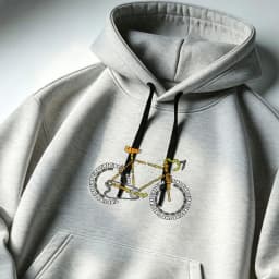 Words Spliced Bicycle Creative Typography Art Hoodie Bike Letter Pullover Hooded Outdoor Cycling Streetwear Casual Hooded Tops