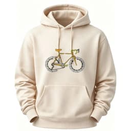 Words Spliced Bicycle Creative Typography Art Hoodie Bike Letter Pullover Hooded Outdoor Cycling Streetwear Casual Hooded Tops