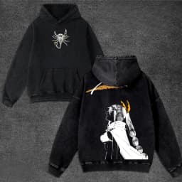 Re Zero Anime Clothing Shaula Graphic Hooded Men Women Cotton Hoodies Vintage Washed Sweatshirt Harajuku Oversized Streetwear