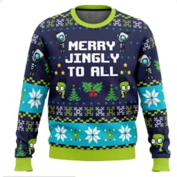 Doom Invader Zim Christmas Sweater Couple 2026 New Fashion Men's Hoodie Cartoon Anime Women's Hoodie Sportswear