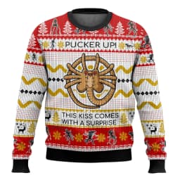 Free Hugs Alien Facehugger Ugly Christmas Sweater Cartoon Anime Women Men Pullover Tops 2026Fashion Couple Hoodie Sweatshirt