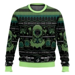 Free Hugs Alien Facehugger Ugly Christmas Sweater Cartoon Anime Women Men Pullover Tops 2026Fashion Couple Hoodie Sweatshirt