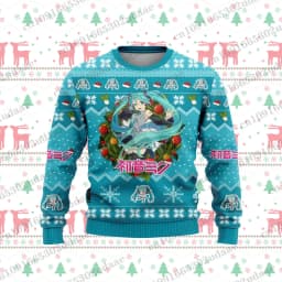 Hatsune Miku Ugly Christmas Sweater Cartoon Anime Women Men Pullover Tops Fashion Couple Hoodie Sweatshirt
