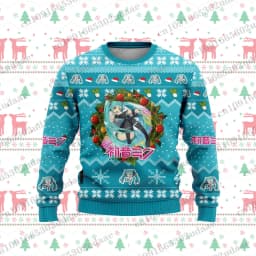 Hatsune Miku Ugly Christmas Sweater Cartoon Anime Women Men Pullover Tops Fashion Couple Hoodie Sweatshirt