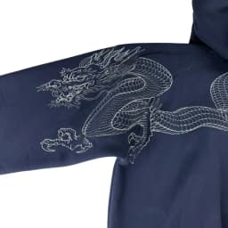 Men Dragon Embroidered Hoodie Sukajan Japanese Style Fleece Lined Pullover Hooded Loose Sweatshirt Casual Streetwear Tops New