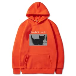 Playboi Carti Oversized Hip Hop Hoodie Cute Cat Print Hoodies Harajuku Sweatshirt Regular Mens Tops Quality Men Loose Streetwear