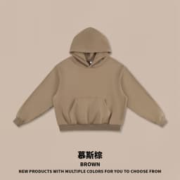ZODF Trendy Winter Man Boxyfit 350gsm Fleece Hoodie Unisex Old Money Style Comfortable Warm Solid Hooded Pullovers HY0006
