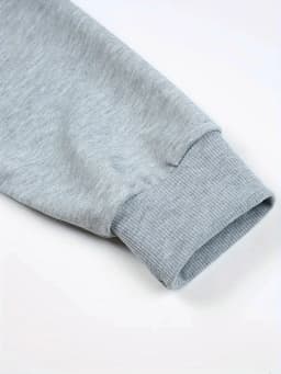 Men's Autumn and Winter Fashionable Casual Loose Poker Card A Print Fleece Pullover Long Sleeved Round Neck Sweatshirt