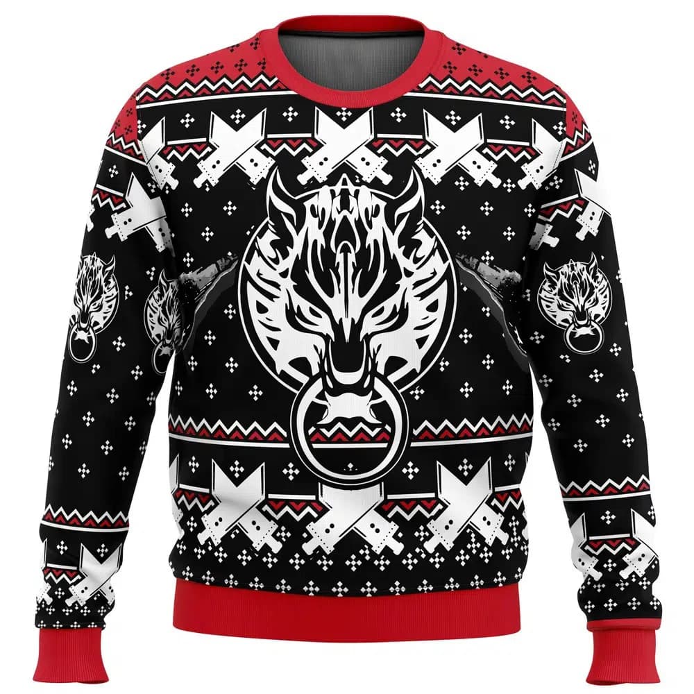 Final Fantasy Anime 2026 New Merry Christmas Ugly Sweater Series Men's and Women's Winter Fashion Casual Sweatshirt
