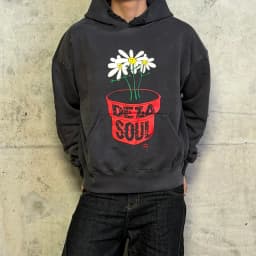 SMX6 Streetwear Sweatshirts Tops Hip Hop Make Old Damaged Hoody De La Soul Is Dead Printing Washing Hoodie for Men Clothing