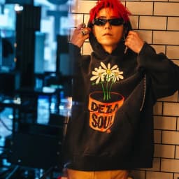 SMX6 Streetwear Sweatshirts Tops Hip Hop Make Old Damaged Hoody De La Soul Is Dead Printing Washing Hoodie for Men Clothing