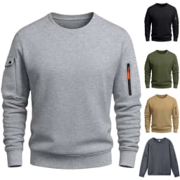 Men's Hoodies Without Hoods Thin Fleece Stylish Simple Basic Solid Color Pullover Mens Casual Sweatshirt Long Sleeve