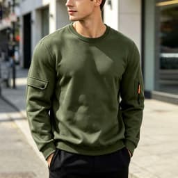Men's Hoodies Without Hoods Thin Fleece Stylish Simple Basic Solid Color Pullover Mens Casual Sweatshirt Long Sleeve