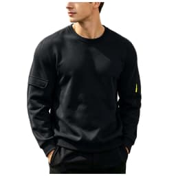 Men's Hoodies Without Hoods Thin Fleece Stylish Simple Basic Solid Color Pullover Mens Casual Sweatshirt Long Sleeve