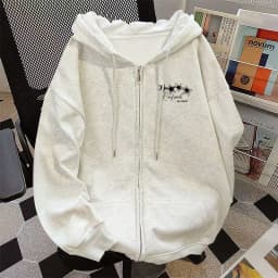 American Style Zipper Sweater Hoodie Men's Spring Autumn Loose Casual Sportswear Fashion Brand Outerwear Sweatshirt