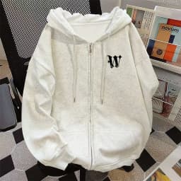 American Style Zipper Sweater Hoodie Men's Spring Autumn Loose Casual Sportswear Fashion Brand Outerwear Sweatshirt