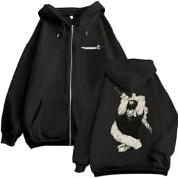 Japan Anime Jujutsu Kaisen Fushiguro Toji Zipper Hoodies Men Women Vintage Manga Hoody Tracksuit Fleece Loose Coats Streetwear