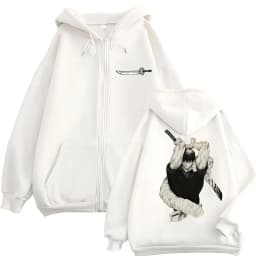 Japan Anime Jujutsu Kaisen Fushiguro Toji Zipper Hoodies Men Women Vintage Manga Hoody Tracksuit Fleece Loose Coats Streetwear