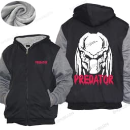Homme hoodies winter men thick hoody Predator Alien hoodies Classic Retro Movie Film brand Fleece hoody unisex jacket
