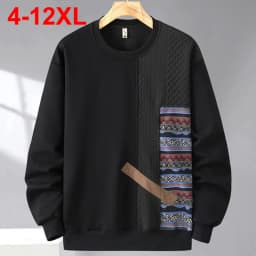 12XL Plus Size Men Hooides Autumn Winter Casual Loose Sweatshirts Man Big Size 11XL 10XL Hoodies
