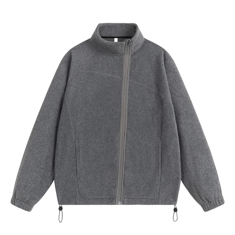 Spring and Autumn New Fashion Solid Color Thickened Warm Outdoor Sports Windproof Hoodie Men's Casual Loose Plus Size Top
